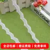 Acabamento de renda bordada branca ondulada em poliéster, 1,2 cm de largura, usado como acabamento decorativo para roupas infantis e roupas de bonecas