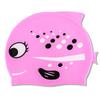 Touca de Natação Infantil de Silicone em Forma de Peixe Desenho Animado 3-8 Anos Meninos e Meninas Alta Elasticidade À Prova D'água Não Aperta Touca de Natação Fofa Personalizada