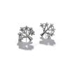 Pendientes de árbol de Navidad estilo INS coreano diseño de personalidad y temperamento incrustados con circonita pendientes de árbol de la suerte de deseos regalo de Año Nuevo