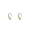 Aretes Coreanos ins Diseño Nicho Minimalista Gota de Agua para Mujer Básicos para Ir al Trabajo Gancho para la Oreja Aretes Avanzados Estilo Frío