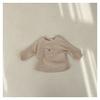 Roupa Infantil Estilo Coreano Primavera e Outono Meninos e Meninas Bebê Casual Camiseta com Bolso Pequeno Camiseta Básica Infantil Manga Longa Algodão Puro