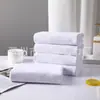Fabricante Produce Toallas de Baño Blancas Puras para Hotel Engrosadas y Ampliadas Centro de Baño Hotel Suaves y Absorbentes Toallas de Baño Blancas para Adultos