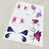 Pegatinas de Tatuaje de Venta Caliente Transfronterizas para Actividades Faciales Escenario Mariposa Colorida Larga Duración Impermeables Pegatinas de Maquillaje Facial Venta al por Mayor