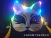 Suministro Transfronterizo Mascarilla Facial de Gato Mascarilla de Zorro Luminosa Estilo Japonés Hefeng Pintada a Mano Máscara de Baile de Halloween Femenina COS