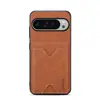 Denior Es Adecuado para Google 10 Pro XL Piel Sintética Pixel 9A Soporte para Tarjetas Anticaídas Funda para Teléfono Móvil Integral