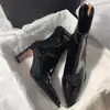 Botas Delgadas de Tacón Alto Chuyuji, Botas Elásticas, Punta Fina, Cierre Trasero, Estilo Sexy Otoño e Invierno, Botines Cortos Llamativos para Mujer