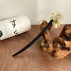 Nueva Horquilla de Sándalo Estilo Chino Cabeza Redonda Simple Horquilla de Verano Accesorios Estilo Antiguo para Mujer Dinastía Han Adorno para Cheongsam Venta al por Mayor