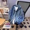 Camisa com Capuz Xadrez Americano Proteção Solar para Homens e Mulheres, Camisa de Verão Estilo Preguiçoso com Proteção Solar para Casais, Jaqueta Casual de Manga Longa, Tendência