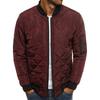 2022 Comércio Exterior Transfronteiriço Novo Jaqueta Masculina Jaqueta Acolchoada de Algodão Estilo Coreano Juventude Casual Simples Cor Sólida Rhombic Costurado Jaqueta Acolchoada de Algodão
