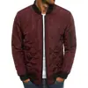 Chaqueta de color sólido para hombre de Amazon eBay europeo y americano, chaqueta acolchada de algodón con rombos, chaqueta acolchada de algodón pequeña para hombre, chaqueta acolchada de algodón cálida con cuello alto para hombre