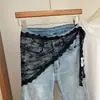 Design Estilo Coreano Renda Bordada Cinto de Renda Lenço de Seda Camada com Saia de Gaze de Comprimento Médio Acessórios para Cortina de Traseira