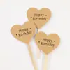 Tarjeta de Pastel Pequeño Fresco Mori Amor Papel Kraft Pastel Feliz Decoración de Pastel Tarjeta Insertable Suministros para Hornear