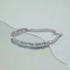 Explotaciones transfronterizas cadena de tenis de circón joyería pulsera para hombre nicho europeo y americano hip hop hiphop joyería pulsera para mujer venta al por mayor