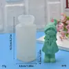 Gnomo Lindo Pequeño Llevando un Sombrero, Figura de Elfo Pequeño de Dibujos Animados, Molde de Silicona