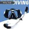 Equipamento Completo de Máscara de Mergulho para Adultos Snorkel Duplo Tesouro Impermeável Snorkel Totalmente Seco Semi-Seco Máscara para Miopia Óculos de Natação