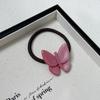 Joyería de Ácido Acético Estilo Coreano Simple Color Caramelo Mariposa Anillos para el Cabello Diario Viajero Cuerda para el Cabello Ponda Francesa Tendón de Goma Accesorios para el Cabello