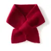 Venta al por mayor del fabricante Bufanda 35% Cachemira, Protector de cuello cálido, Bufanda corta de punto de doble uso de cachemira, En stock