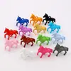 Acessórios DIY Acrílico Tridimensional Cor Pônei Zodíaco Cavalo Pingente Brincos Chaveiro Bolsa Pingente Acessórios