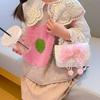 Nuevo Bolso Infantil Moda Bolso de Mano de Perlas Dibujo Animado Lindo Lazo Bolso de Hombro Cadena Bandolera Bolso Pequeño