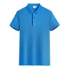 Camisa POLO de verano logo personalizado hombres y mujeres grupo empresarial ropa de trabajo bordado camiseta de manga corta pedido camisa publicitaria venta al por mayor