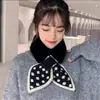 Bufanda de Invierno para Mujer Estilo Coreano, Calentador de Cuello Tejido, Cuello de Piel Grueso de Moda, Ins Otoño e Invierno