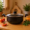 Panela de Sopa Antiaderente Doméstica com Cabo de Baquelite, Adequada para Fogão de Indução e Fogão a Gás