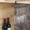 Armário de Vinho Invertido Criativo Rack de Armazenamento para Taças para Uso Doméstico, Decoração de Luxo de Alta Qualidade para Pendurar, Suporte para Taças de Vinho sem Furos