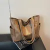 Bolso de Hombro de Moda para Mujer 2025 Nuevo de Gran Capacidad Bolso de Mano de PU de Alta Textura Bolso Tote Retro