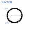 Hebilla de anillo redondo negro para electroforesis, anillo abierto en forma de O metalizado, accesorios de hardware para equipaje DIY, hebilla de bolsa en stock