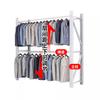 Estante para colgar ropa estante de almacén perchero estante de exhibición para tienda de ropa estante de tubo redondo multicapa barra para colgar ropa estante para ropa