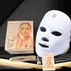 Máscara de Beleza Led Fóton Novo Modelo Transfronteiriça, Dispositivo de Máscara de Beleza com Espectro de Rejuvenescimento Fóton Facial para Uso Doméstico, Sete Cores