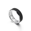 Anillo de moda simple de acero inoxidable Anillo de pulsera creativo y dominante para hombre europeo y americano acero de titanio anillo de arena dorada