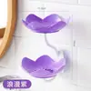 Jabonera Jabonera Colgante de Pared Drenaje Loto Doble Capa Sin Taladro Estante de Almacenamiento Doméstico para Jabón Artefacto Baño