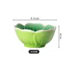 Elegante e simples prato de cerâmica em formato de lótus para casas de chá, apresentando nozes, frutas secas e petiscos; adequado para uso comercial em casas de chá e salões