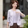 Nueva Chaqueta Cardigan Bordada Estilo Chino para Madres Mujeres de Mediana Edad y Mayores Elegante Temperamento Reductor de Edad Top Holgado Talla Grande Ropa de Otoño