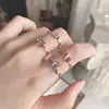 Lindo anillo de dibujos animados de Sanrio en un estilo de nicho dulce, suave, exquisito, ligero, de lujo, combina con todo, anillo para el dedo índice simple