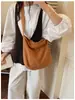 Bolso de Lona para Mujer, Gran Capacidad, Estilo Perezoso Vintage, Bolso Cruzado de Gran Capacidad, Versión Coreana, Estilo Artístico, Bolso de Hombro para Estudiante para Clase