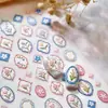 Marco de Fotos Estilo Fresco Vintage Pegatinas de Uñas con Forma de Lazo Ts4078 Estilo Pastoral Francés Pegatinas Florales de Cerezo para Uñas