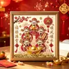 Nuevo Pack de Materiales DIY Pintura de Diamantes Cinco Caminos hacia la Riqueza Pintura de Perlas Hecha a Mano Pintura Decorativa para Pasillo