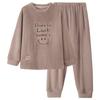 Pijamas para Hombre Otoño e Invierno 2025 Nuevo Terciopelo Coral con Forro Polar Espesado Talla Grande Ropa para el Hogar Cálido Traje de Franela