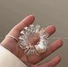 Anillo para el cabello con línea telefónica, duradero, simple, grueso, con perla, cuerda para la cabeza, alta elasticidad, nuevo tendón de goma, cuerda para el cabello para mujer
