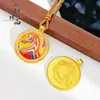 Tienda de Oro Mismo Estilo Caballo con Incrustaciones de Diamante y Esmalte Dorado Antiguo, Nuevo Estilo Chino Colgante Redondo Caballo del Zodiaco