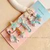 Horquilla Serie Océano Concha Estrella de Mar para Niñas Horquilla Decorativa Versátil Elegante Horquilla para Flequillo Clip Lateral Adorno para la Cabeza