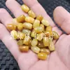 Xinjiang Hotan Cuentas de Maíz Dorado Jade Cuentas Sueltas Jade Amarillo Rock Jade Inglés Ovalado Passepartout Accesorios para Joyería Cuentas