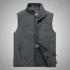 Chaleco de Cuatro Estaciones Transfronterizo para Hombre Casual con Cuello Múltiples Bolsillos de Herramientas para Exteriores Fotografía Pesca Chaleco de Cintura Talla Grande Chaleco Abrigo de Moda