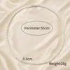 Colar de pérolas masculinas personalizadas europeias e americanas 6/8 / 10mm hip hop punk colar de pérolas de vidro fábrica atacado