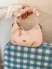 Bolsa Plissada Estilosa de Alta Qualidade, Bolsa Transversal Elegante com Corrente, Nova Moda Primavera 2026 Bolsa de Ombro