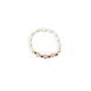 Anillo de perla de agua dulce barroca de estilo frío para mujer, estilo francés, retro, combinable, dulce y sencillo.
