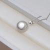 Colgante de girasol de plata S925 con forma de aguja para oreja, ideal para mujer, accesorios de joyería DIY, productos semiacabados 1305