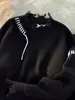 Suéter de punto para hombre, color liso, cuello redondo, nuevo estilo otoño 2022, casual, versátil, retro japonés, corte relajado, popular y moderno